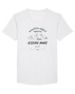Mountain Addict Iezeru Mare Peak Tricou mânecă scurtă guler larg Bărbat Skater
