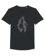Neliniște Tricou mânecă scurtă guler larg Bărbat Skater
