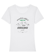 Mountain Addict Godeanu Peak Tricou mânecă scurtă guler larg fitted Damă Expresser