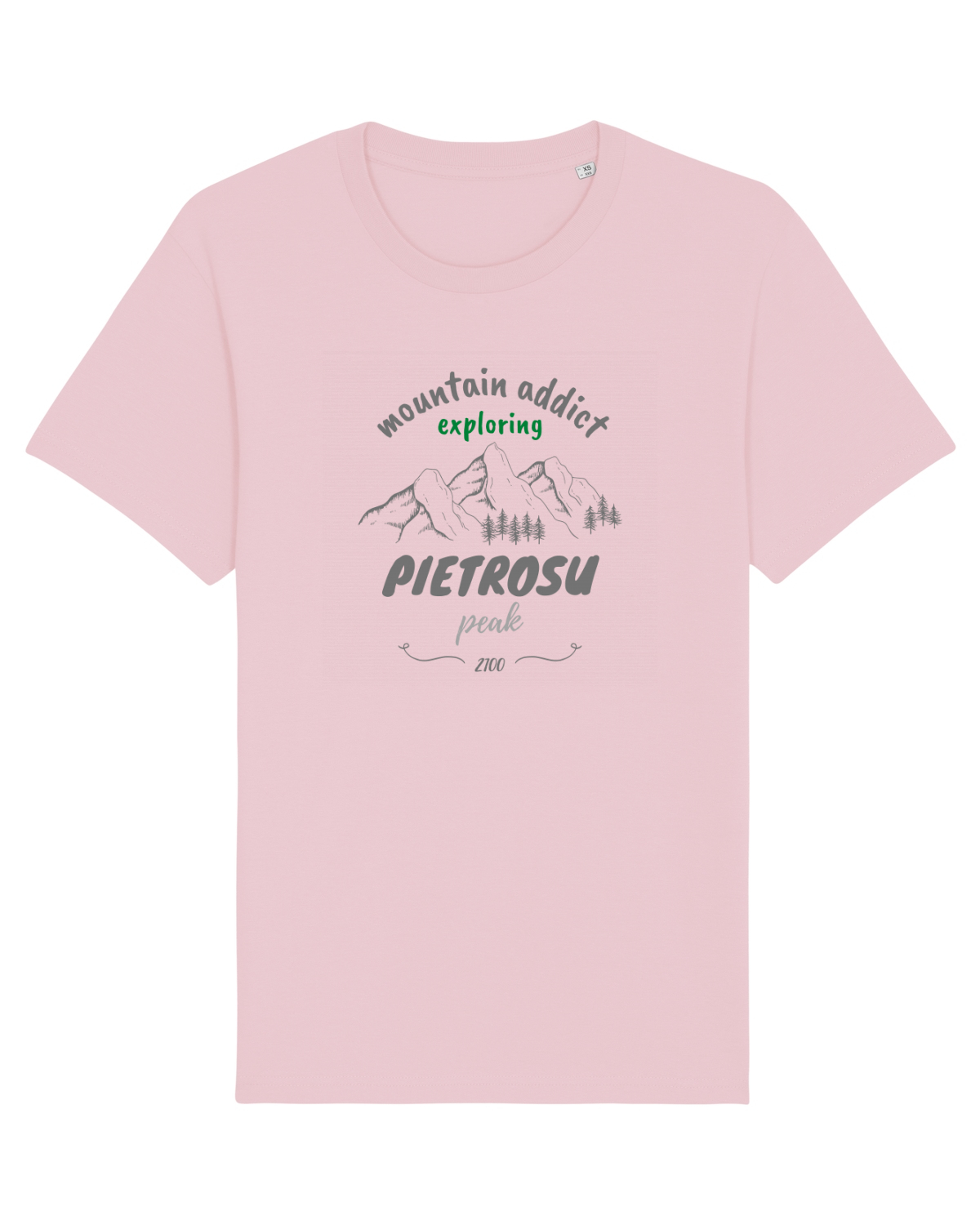 Tricou mânecă scurtă Unisex Rocker Cotton Pink