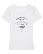Mountain Addict Toaca Peak Tricou mânecă scurtă guler larg fitted Damă Expresser
