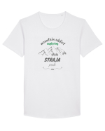 Mountain Addict Straja Peak Tricou mânecă scurtă guler larg Bărbat Skater