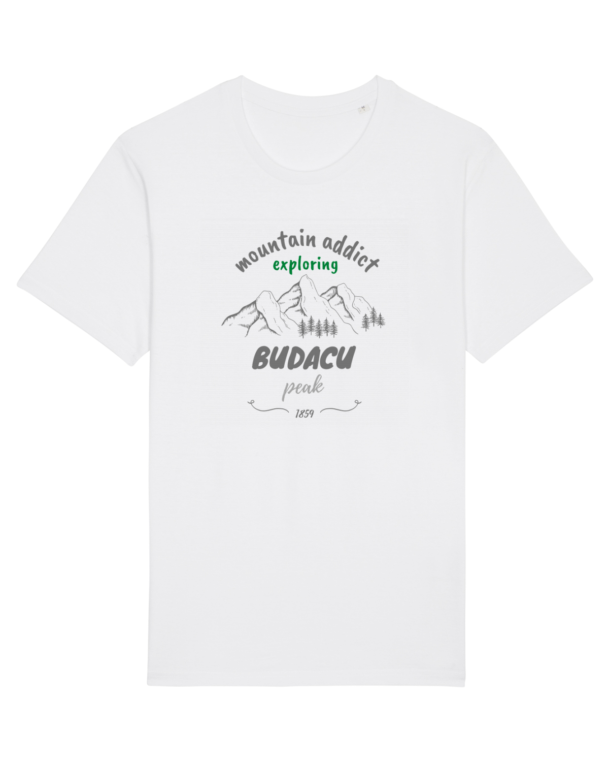Tricou mânecă scurtă Unisex Rocker White