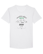 Mountain Addict Bran Peak Tricou mânecă scurtă guler larg Bărbat Skater