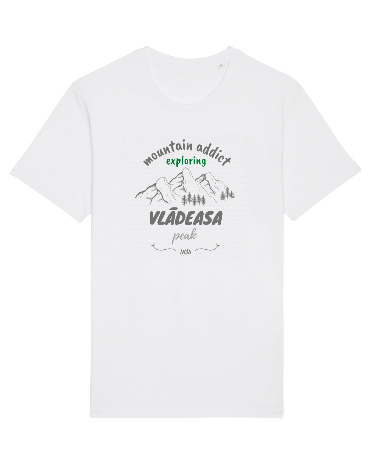 Tricou mânecă scurtă Unisex Rocker White