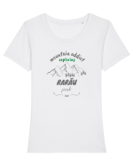 Mountain Addict Rarău Peak Tricou mânecă scurtă guler larg fitted Damă Expresser