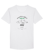 Mountain Addict Omu Peak Tricou mânecă scurtă guler larg Bărbat Skater