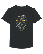 Mulțimea Tricou mânecă scurtă guler larg Bărbat Skater