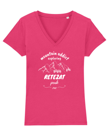 Mountain Addict Retezat Peak White (Vârful Retezat)  Raspberry