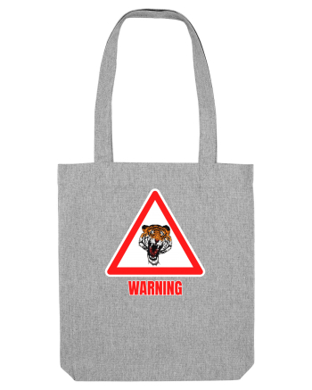 Tiger Warning Heather Grey
