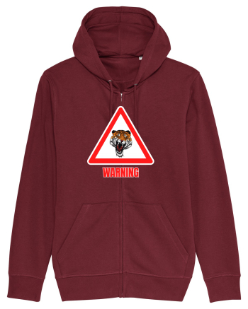 Tiger Warning Burgundy