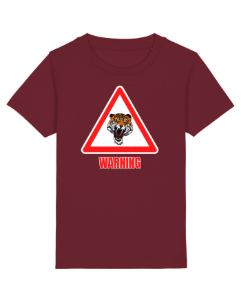 Tiger Warning Burgundy