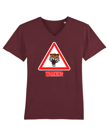 Tiger Warning Burgundy