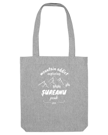 Mountain Addict Șureanu Peak White (Vârful Șureanu)  Heather Grey