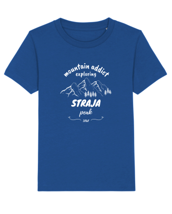 Mountain Addict Straja Peak White (Vârful Straja)  Majorelle Blue