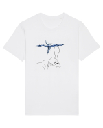 whale in minde Tricou mânecă scurtă Unisex Rocker
