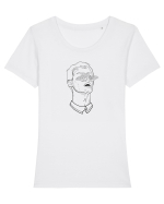 Fluturi in zbor Tricou mânecă scurtă guler larg fitted Damă Expresser