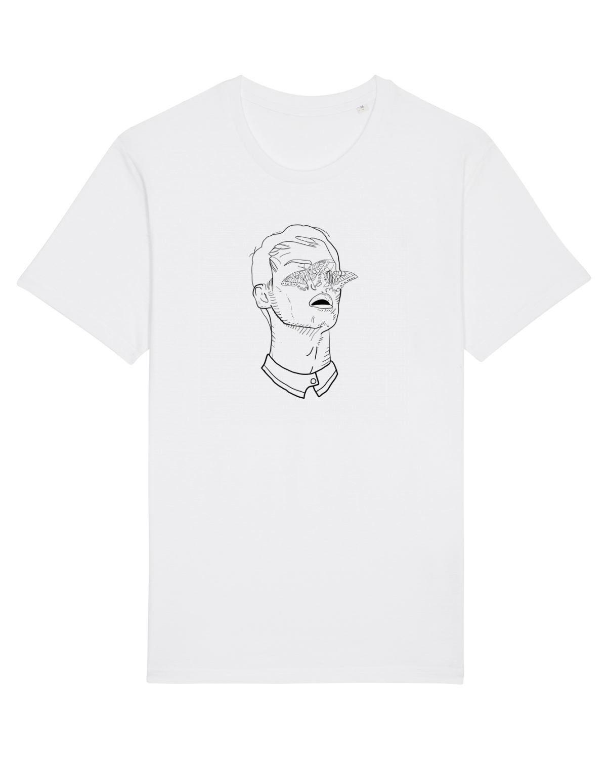 Tricou mânecă scurtă Unisex Rocker White