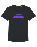 Sweat is just human watercooling.  Tricou mânecă scurtă guler larg Bărbat Skater