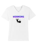 Gamer Life Winning (viața de gamer când câștigi)  Tricou mânecă scurtă guler V Bărbat Presenter