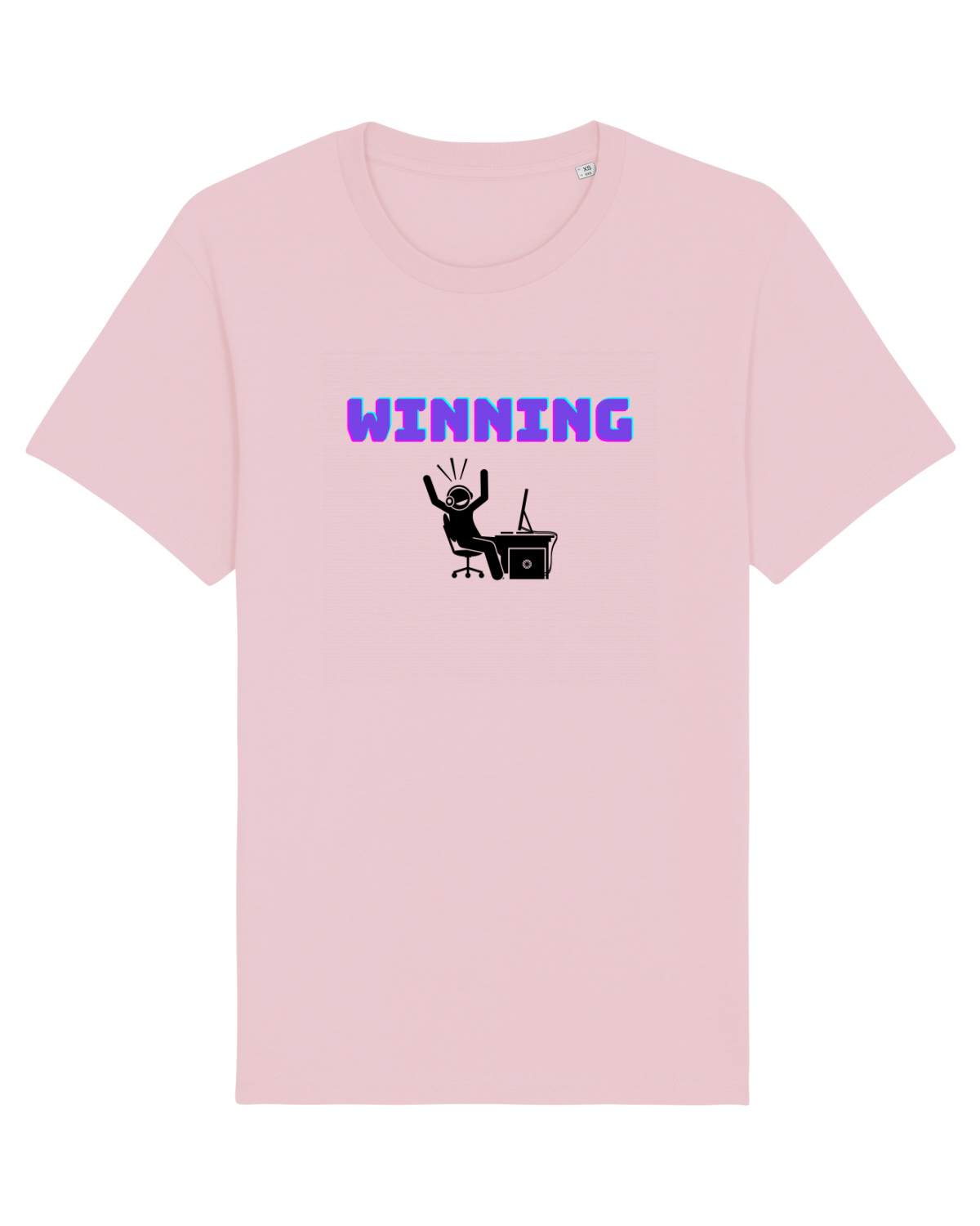 Tricou mânecă scurtă Unisex Rocker Cotton Pink