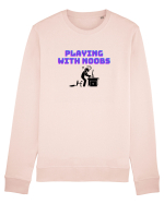 Gamer Life playing with noobs (când joci cu începători)  Bluză mânecă lungă Unisex Rise