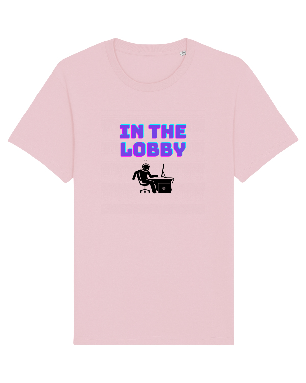 Tricou mânecă scurtă Unisex Rocker Cotton Pink