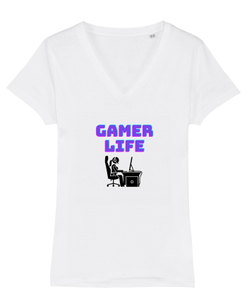 Gamer Life Girl (viața de gamer fete)  White
