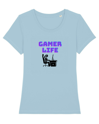 Gamer Life Girl (viața de gamer fete)  Sky Blue