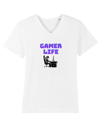 Gamer Life Girl (viața de gamer fete)  White