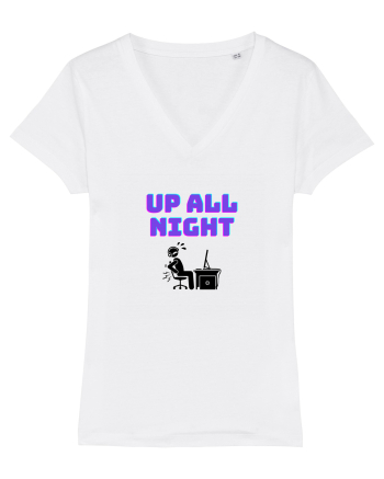 Gamer Life up all night (când te joci toată noaptea)  White