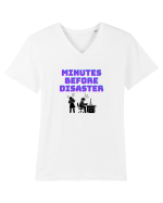 Gamer Life minutes before disaster (viața de gamer, aveți grijă la iubite)  Tricou mânecă scurtă guler V Bărbat Presenter