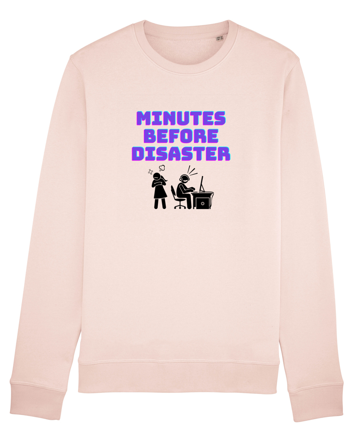 Bluză mânecă lungă Unisex Rise Candy Pink