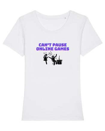 Gamer Life can't pause online games (când iubita nu înțelege)  White