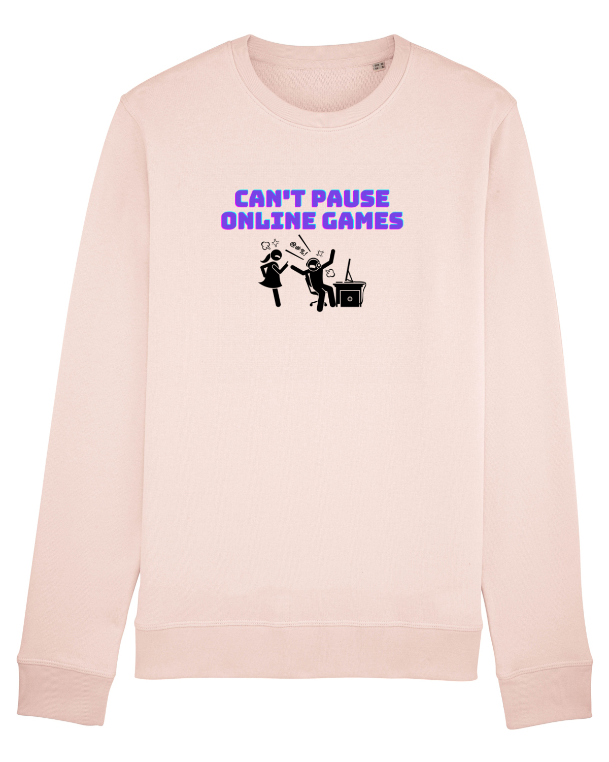 Bluză mânecă lungă Unisex Rise Candy Pink
