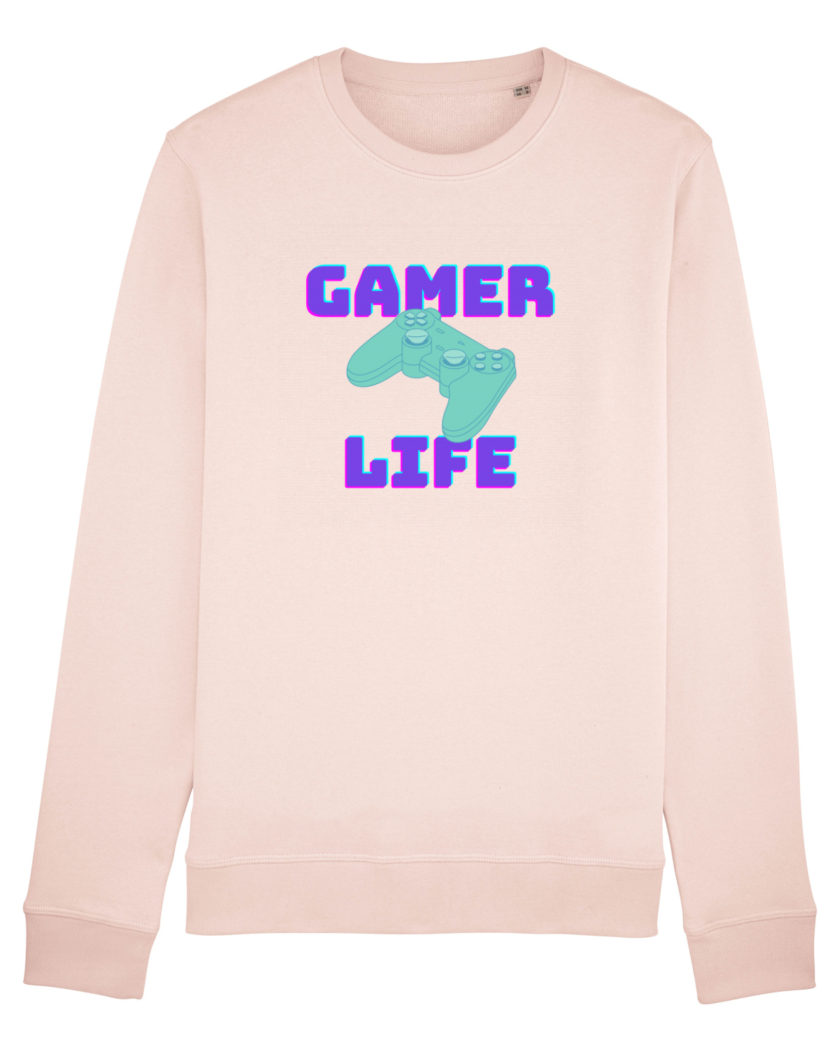Bluză mânecă lungă Unisex Rise Candy Pink