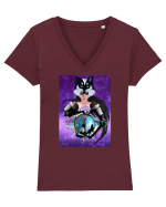 Ahri  Tricou mânecă scurtă guler V Damă Evoker