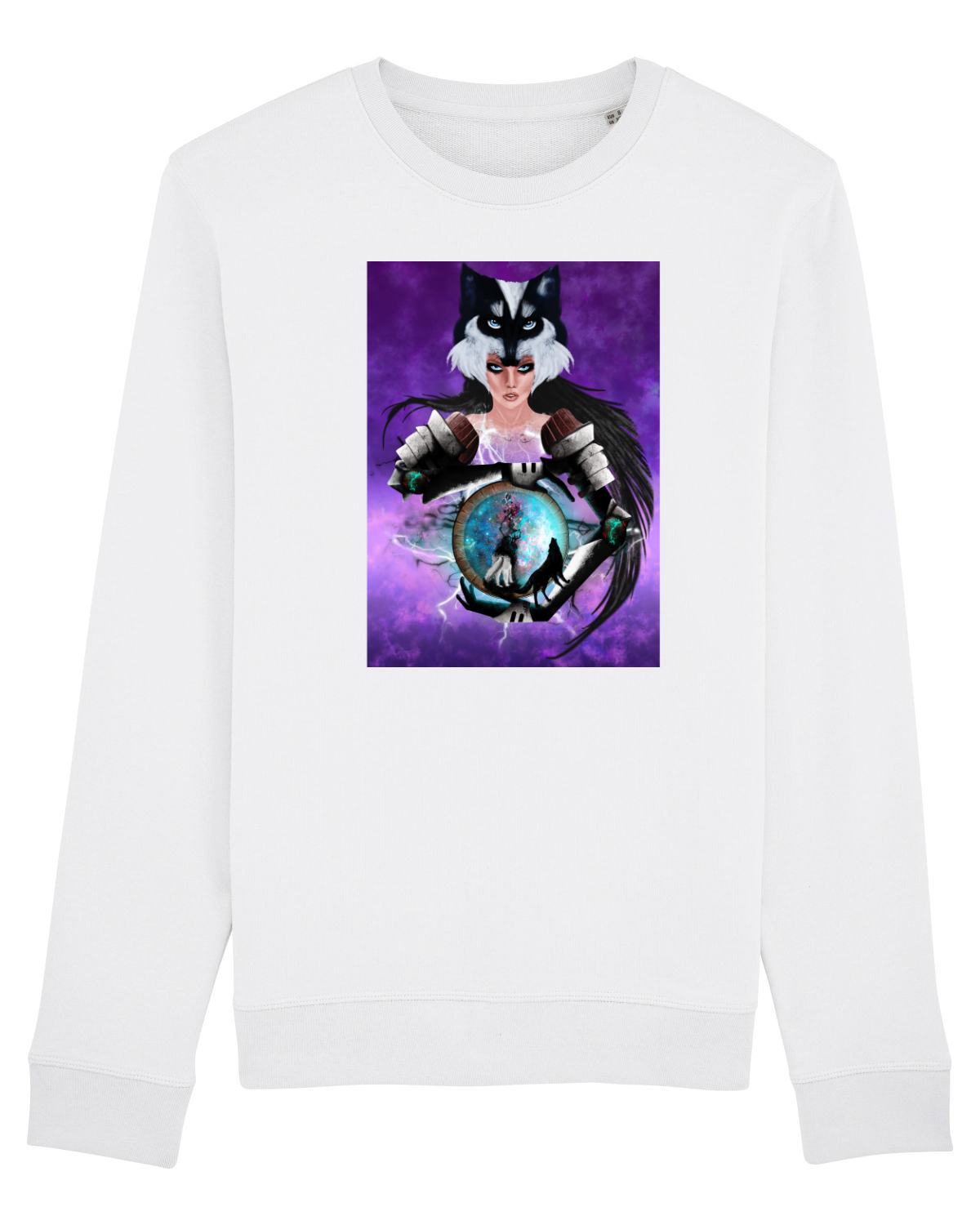 Bluză mânecă lungă Unisex Rise White