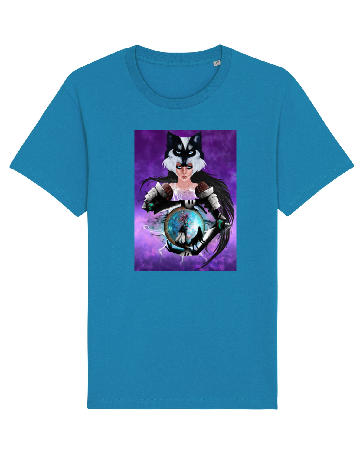 Tricou mânecă scurtă Unisex Rocker Azur