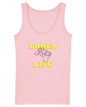 Gamer Life consolă neagră  Cotton Pink