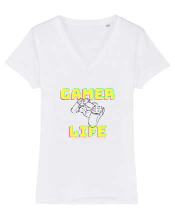 Gamer Life consolă neagră  White