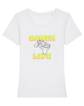 Gamer Life consolă neagră  White