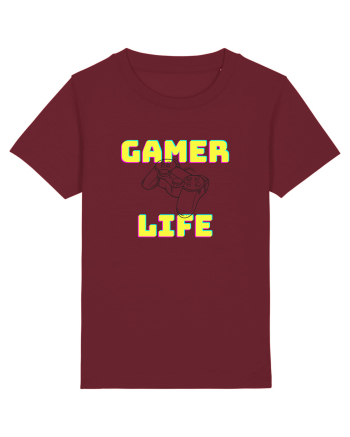 Gamer Life consolă neagră  Burgundy
