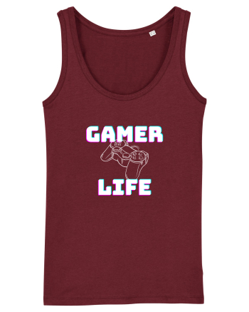 Gamer Life consolă albă  Burgundy