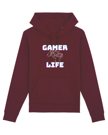 Gamer Life consolă albă  Burgundy