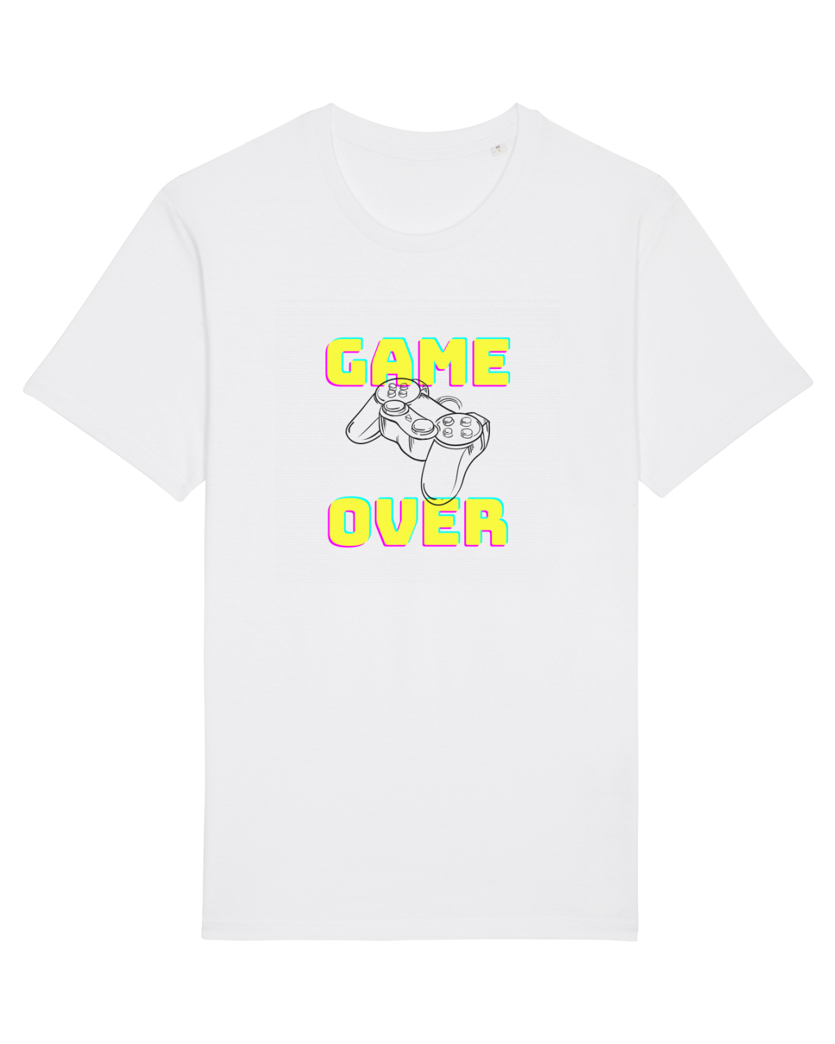 Tricou mânecă scurtă Unisex Rocker White