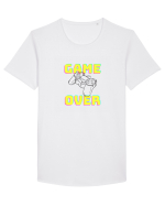 Gamer Life Game Over consolă neagră  Tricou mânecă scurtă guler larg Bărbat Skater