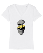 Smile in death Tricou mânecă scurtă guler V Damă Evoker