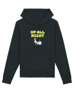 Gamer Life up all night (când te joci toată noaptea) alb Hanorac Unisex Drummer