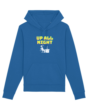 Gamer Life up all night (când te joci toată noaptea) alb Royal Blue